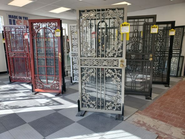 Security Doors at Beejays Showroom located at 1588 Broadway in Buffalo New York